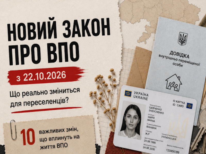 Нові правила для ВПО: що зміниться з 22 жовтня та чи можна втратити статус і виплати
