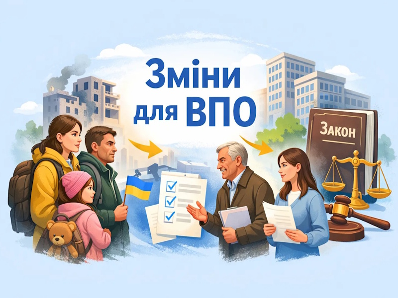 Новий Закон про ВПО набере чинності вже у жовтні: які важливі зміни очікують внутрішньо переміщених осіб