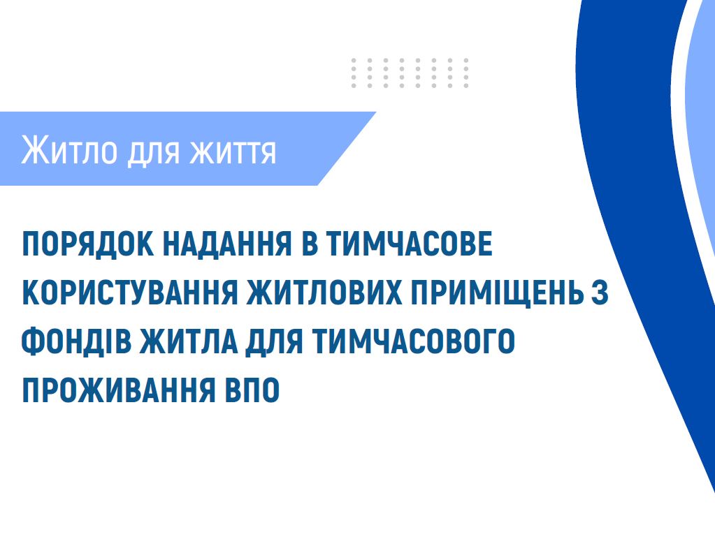 Порядок надання житлових приміщень