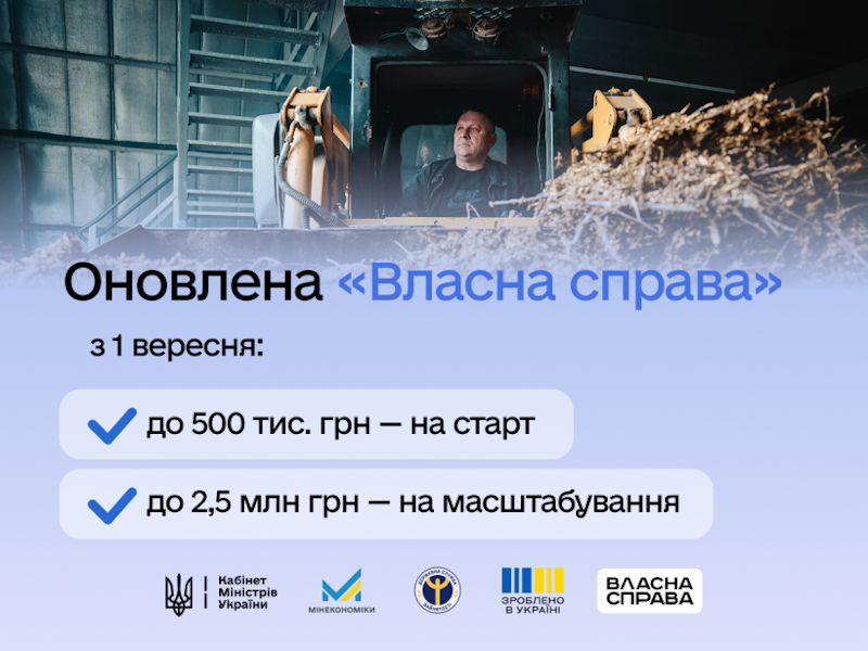 З 1 вересня 2026 року програма «Власна справа» працюватиме за новою моделлю: Юлія Свириденко