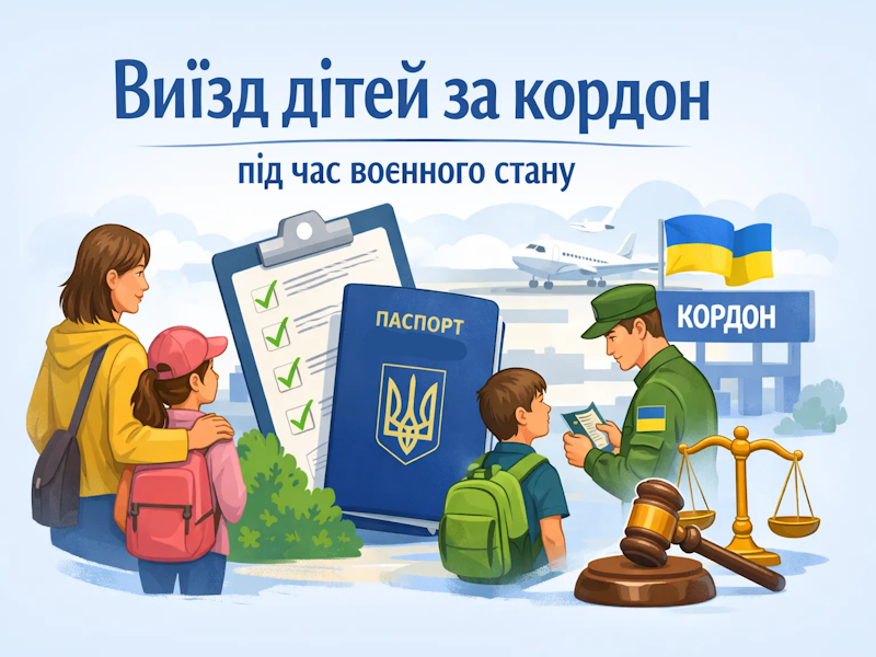 Виїзд дітей за кордон під час воєнного стану: роз’яснення МВС