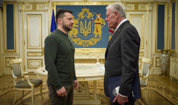 Президент України зустрівся зі спеціальним представником Президента США Кітом Келлогом