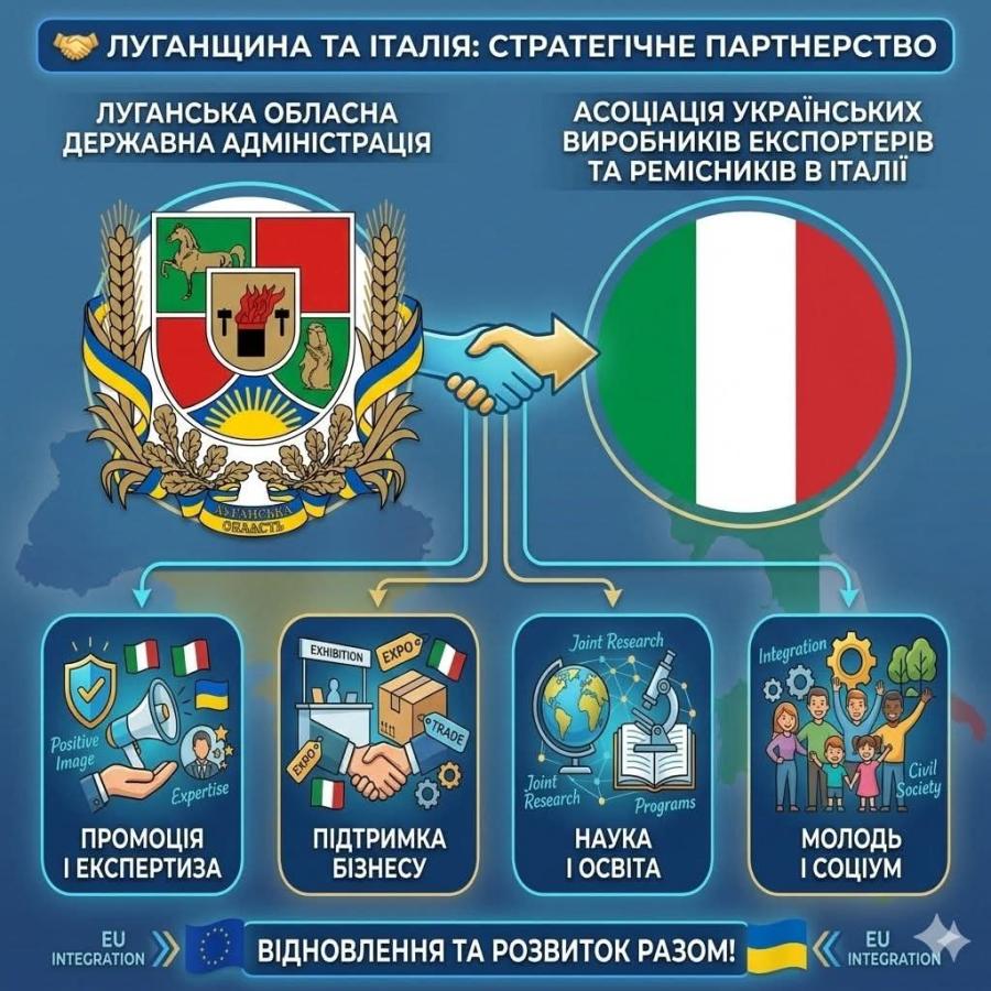 Луганщина тепер має свого амбасадора у Італійській Республіці