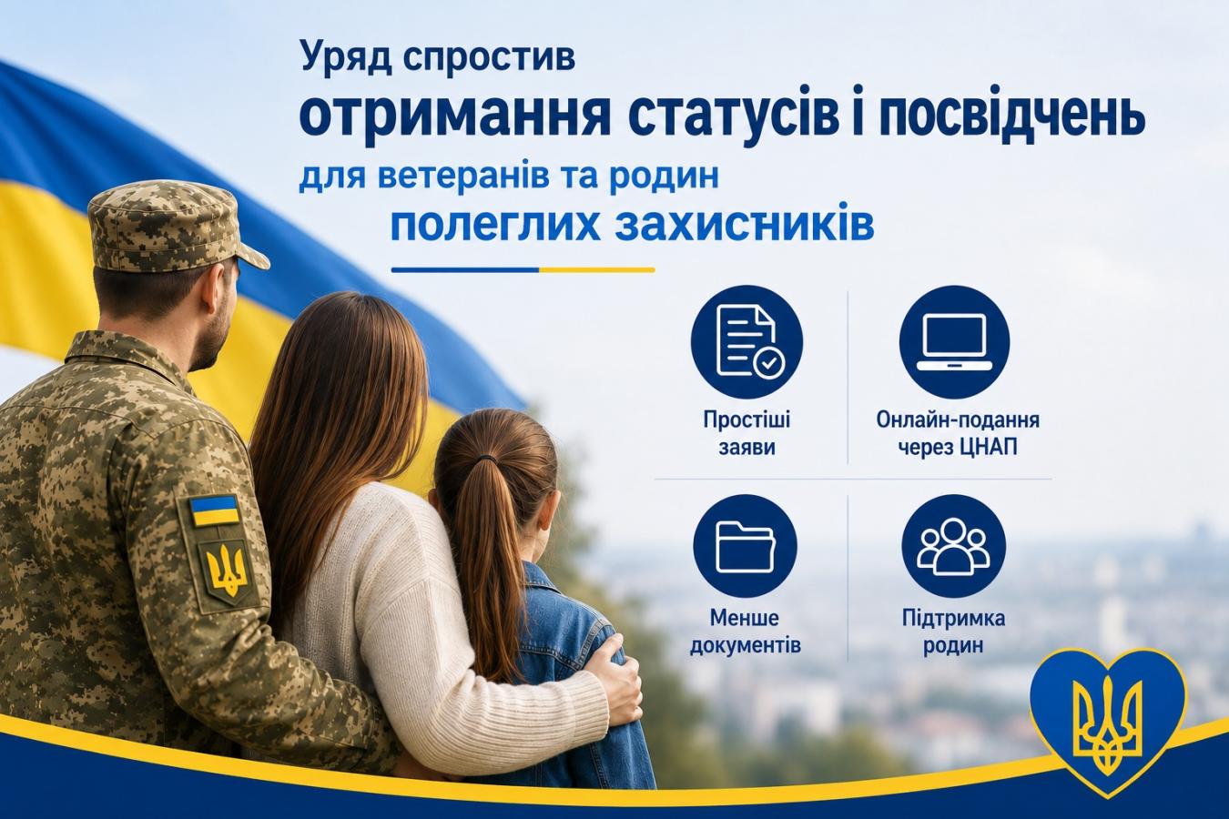 Уряд спростив отримання статусів і посвідчень для ветеранів та родин полеглих Захисників
