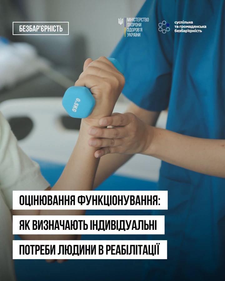 Реабілітаційну допомогу планують з урахуванням стану здоров’я людини, її можливостей та потреб у повсякденному житті. Основа для цього — комплексне оцінювання функціонування.  Люди з однаковим діагнозом можуть мати різні обмеження повсякденного функціонування та потребувати різної допомоги. Відповідно, цілі та зміст реабілітаційної допомоги для них відрізнятимуться.  У реабілітації важливо визначити, як стан здоров’я впливає на її життя: чи може вона самостійно рухатися, спілкуватися, навчатися, працювати, 