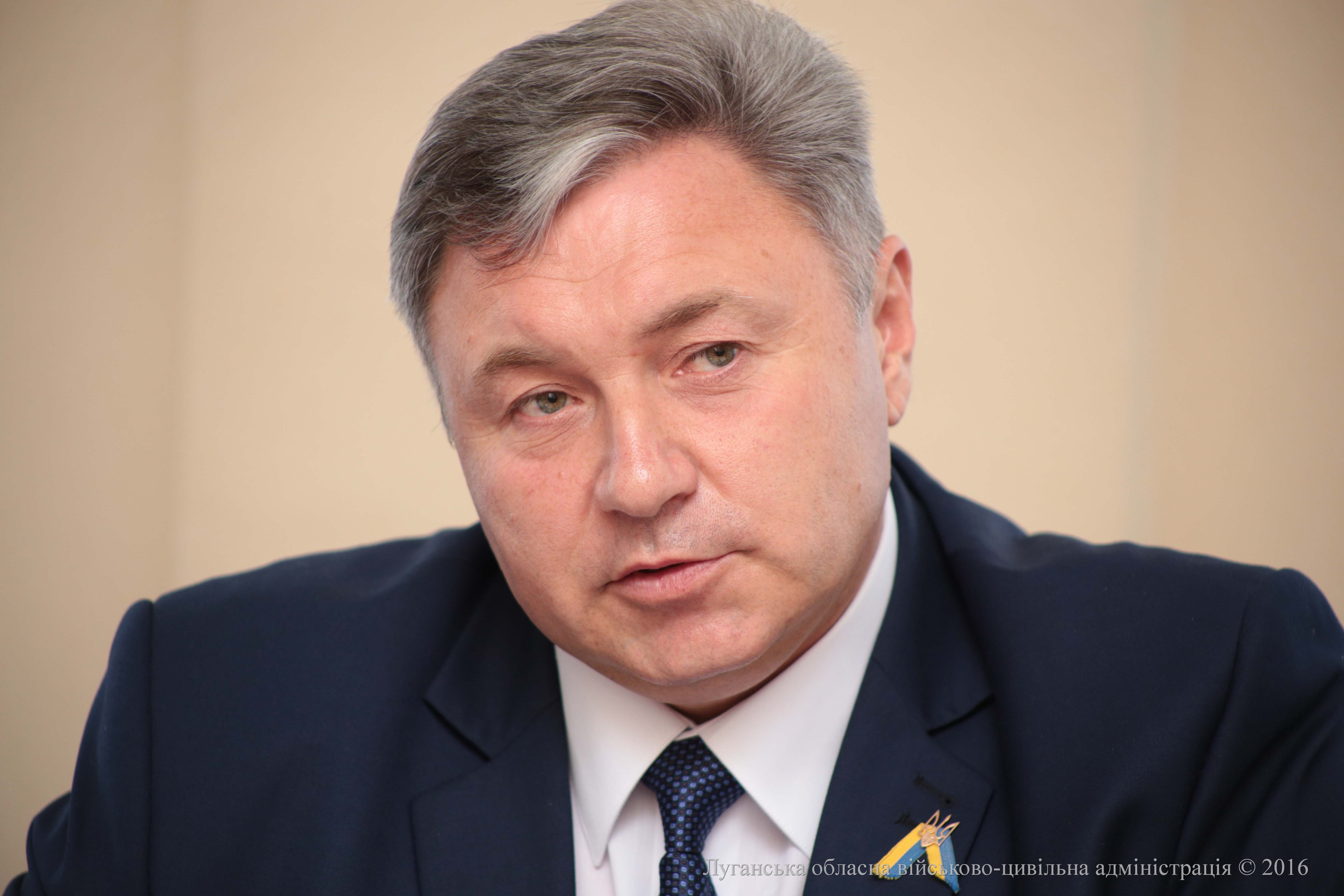 Привітання голови Луганської обласної державної адміністрації – керівника обласної військово-цивільної адміністрації Юрія Гарбуза з Днем захисника України