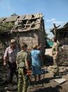 Наслідки обстрілу за «Градів» та важкої артилерії села Троїцького