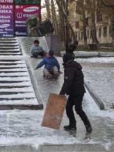 Сонце блищить, а мороз тріщить