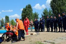 Відбулись спільні тренування рятувальників на озері Пісочне м. Рубіжне