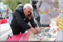 Массовый митинг и церемония перезахоронения останков советских воинов состоялись 3 сентября возле Пилона Славы