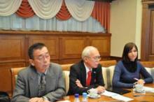 Відбулась зустріч Міністра фінансів Федора Ярошенка з президентом Японської Асоціації управління проектами Хіроші Танака та директором Українсько-Японського Центру Осаму Мідзутані