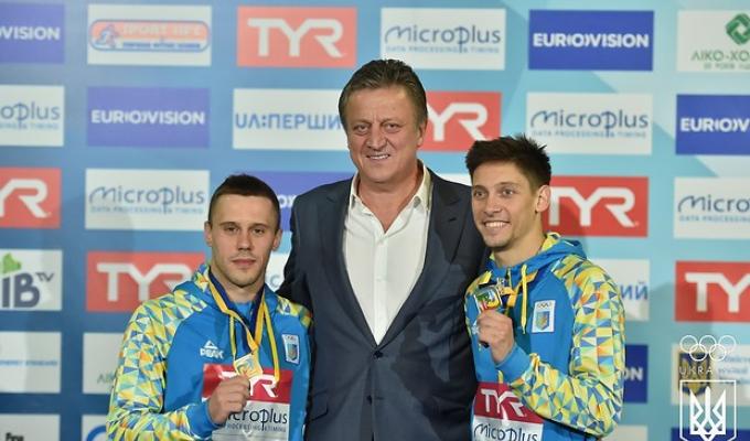 Українці вибороли командний кубок європейської першості зі стрибків у воду