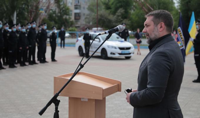 Сергій Гайдай привітав патрульних поліцейських з п'ятою річницею