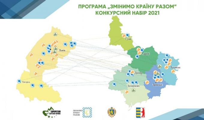 «Змінимо країну разом». У співпраці з Луганщиною буде реалізовано дев’ять проєктів 