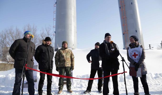У Попасній відкрили дві водонапірні башти