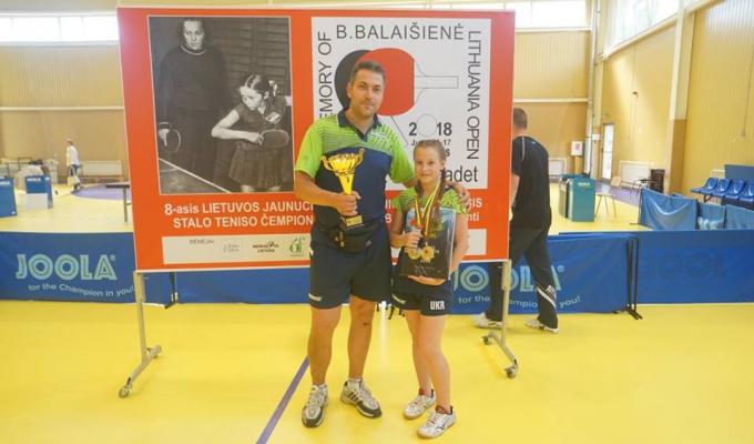 Юна тенісистка з Луганської області стала золотою призеркою відкритого турніру у Литві