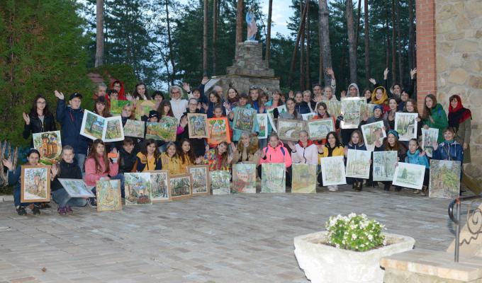 40 юних митців Луганщини взяли участь у обласному пленері 