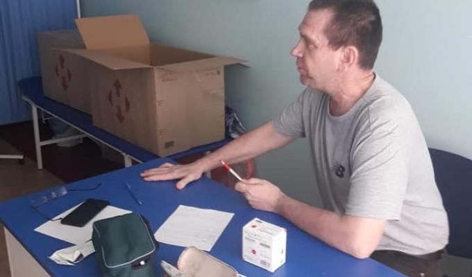 У Новомосковському гуманітарному штабі відкрито кабінет лікаря