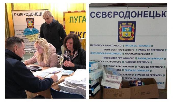 Майже 1 800 переселенців отримали харчову допомогу в Дніпрі від штабу Сєвєродонецької громади на цьому тижні