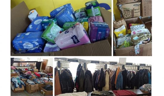 У Дніпрі ВПО з Луганщини також можуть отримати дитячі підгузки, засоби жіночої гігієни, одяг та взуття для дітей і дорослих