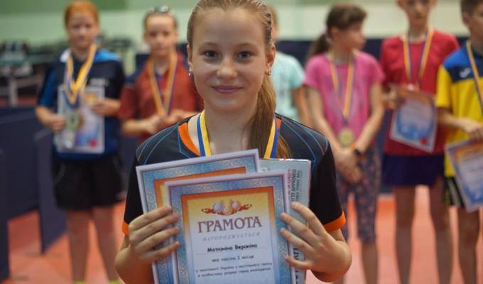Три золота виборола наша тенісистка на всеукраїнських змаганнях