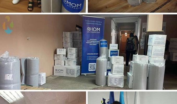 757 луганських переселенців, які знайшли прихисток на Волині, забезпечені наборами від МОМ