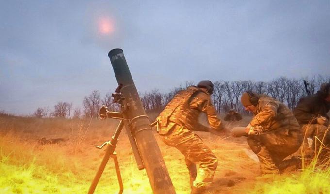 Мінометники Нацгвардії знешкодили чотири російські танки в районі Серебрянського лісництва
