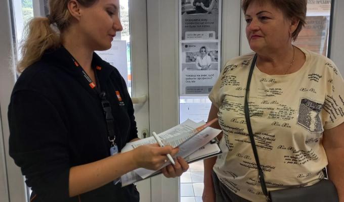 У хабі на Львівщині ВПО надається допомога від партнерів з Польщі