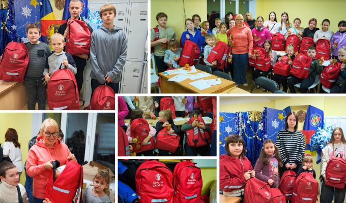 Діти Лисичанської громади отримали до Різдва рюкзаки від благодійників