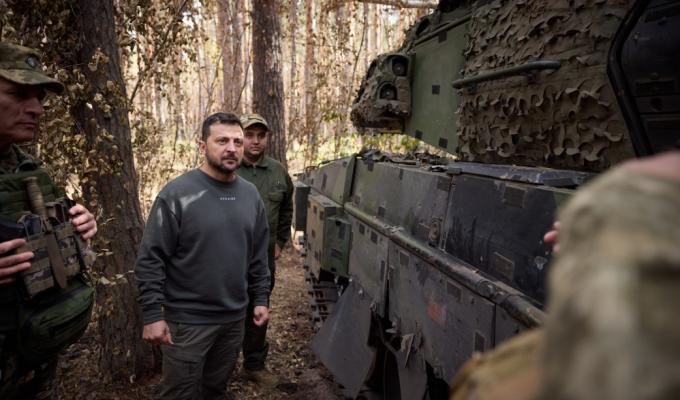 Президент України відвідав розташування бригад, які виконують бойові завдання на ділянці Куп’янськ – Лиман