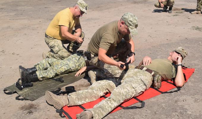 В ОТУ «Луганськ» з військовослужбовцями проведені заняття з тактичної медицини
