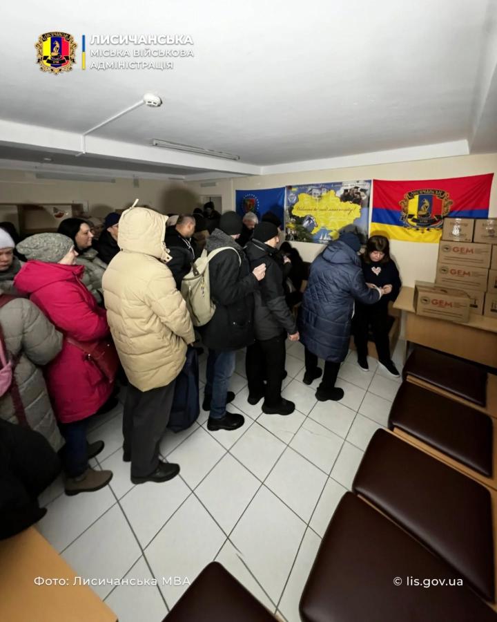 У лютому 450 родин з Лисичанської громади отримали продуктові набори від благодійників