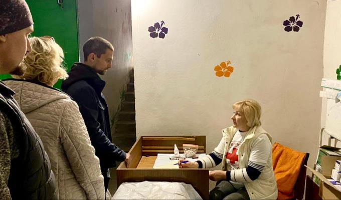 Червоний Хрест облаштував медичний пункт у Лисичанську