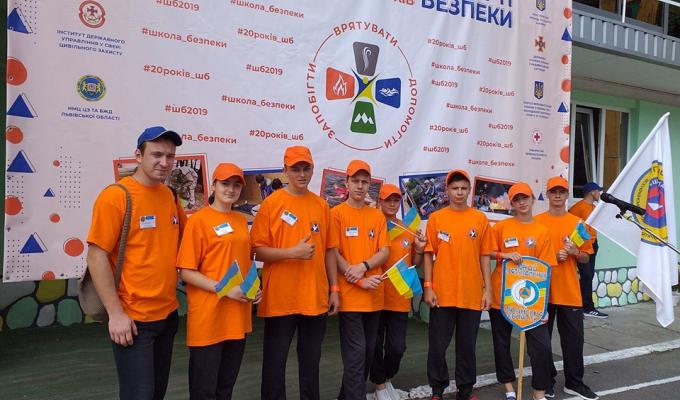 Юні рятувальники Луганщини – серед кращих команд України за результатами збору-змагань «Школа безпеки»