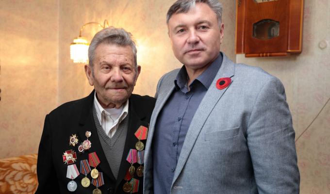 Юрій Гарбуз відвідав та привітав з прийдешнім Днем Перемоги ветеранів Другої світової війни