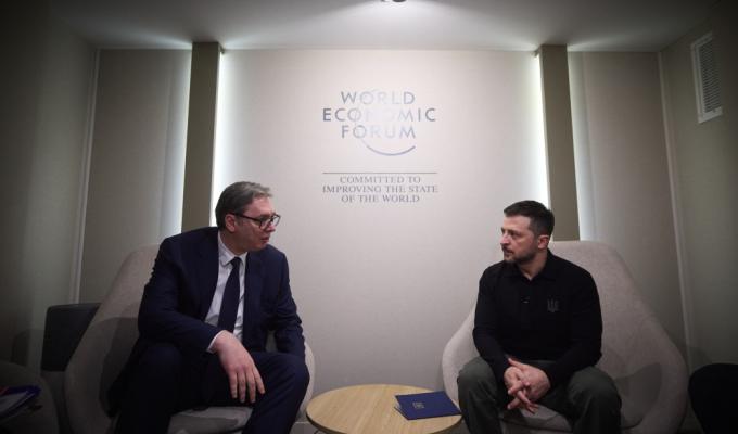 У Давосі Президент України зустрівся з Президентом Сербії