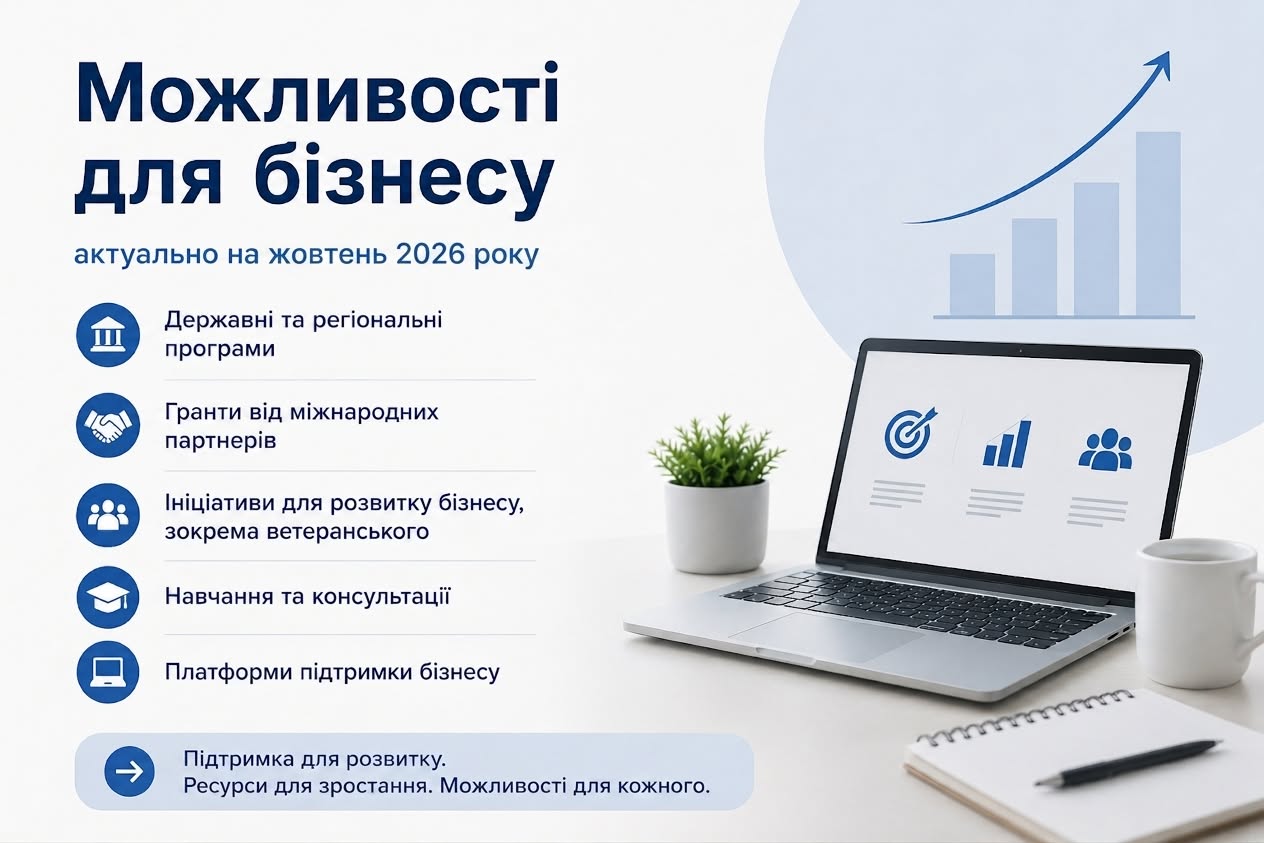Актуальні можливості підтримки бізнесу Луганщини на жовтень
