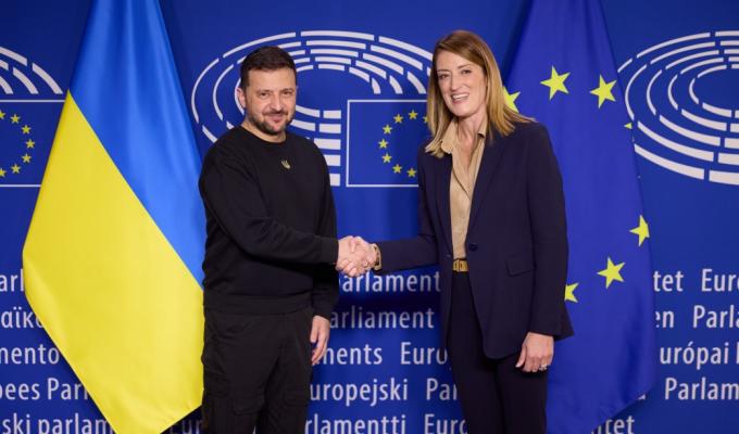 Майбутнє членство України в ЄС і фінансова підтримка: Володимир Зеленський зустрівся з Президенткою та лідерами політичних груп Європарламенту