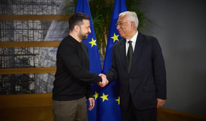 Захист енергетики, інвестиції у виробництво української зброї та захист дітей: Володимир Зеленський зустрівся з Антоніу Коштою