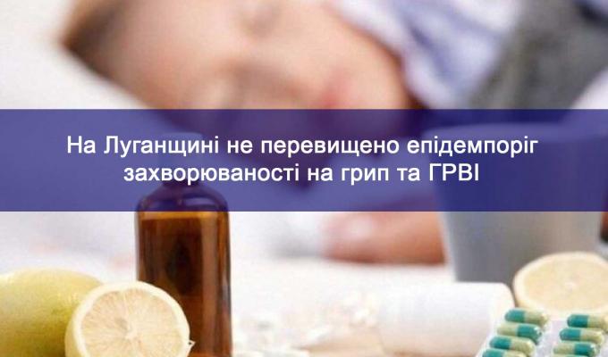 Не перевищено епідемпоріг захворюваності на ГРВІ (- 18,44 %) в області