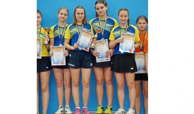 Наші спортсменки – чемпіонки країни з настільного тенісу