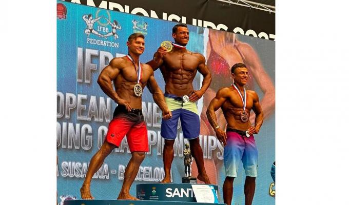 Атлет з Луганщини Євген Колесник – віцечемпіон Європи з бодібілдингу