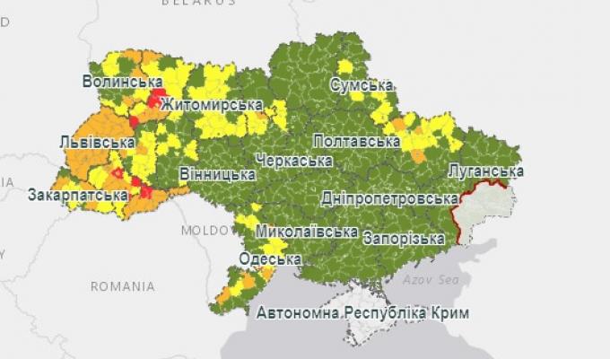 Ознаки для визначення регіону зі значним поширенням COVID-19