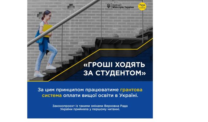 Вища освіта: вступник отримуватиме грант на навчання за результатами ЗНО/НМТ