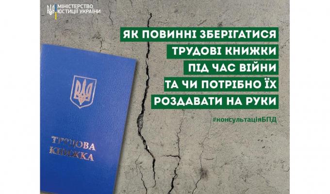 Алгоритм видачі трудової книжки працівнику