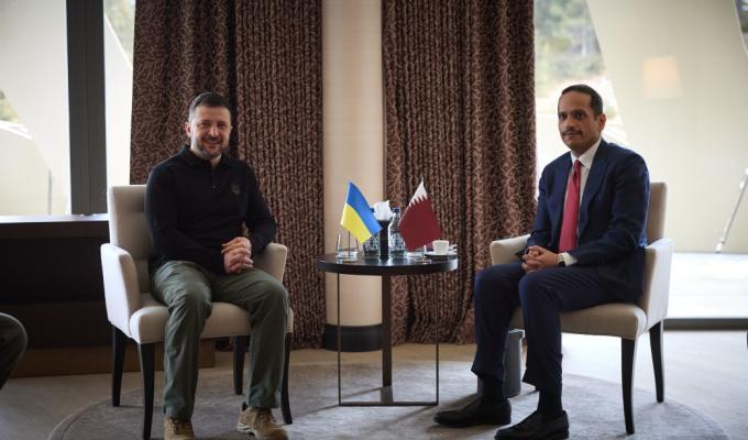 Повернення депортованих Росією українських дітей і продовольча безпека: Володимир Зеленський зустрівся з Прем’єр-міністром Катару