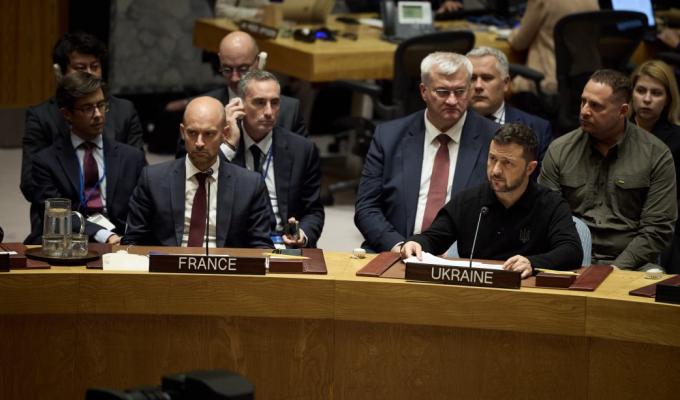 Війна Росії проти України завершиться тому, що запрацює Статут ООН – виступ Президента під час засідання високого рівня Ради Безпеки ООН