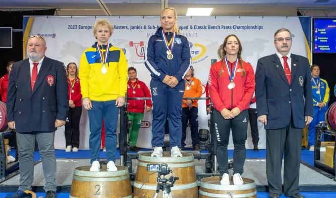Представниця Попасної – срібна призерка чемпіонату Європи з класичного жиму лежачи