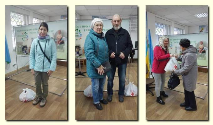 120 наших ВПО на Рівненщині отримали допомогу від Червоного Хреста
