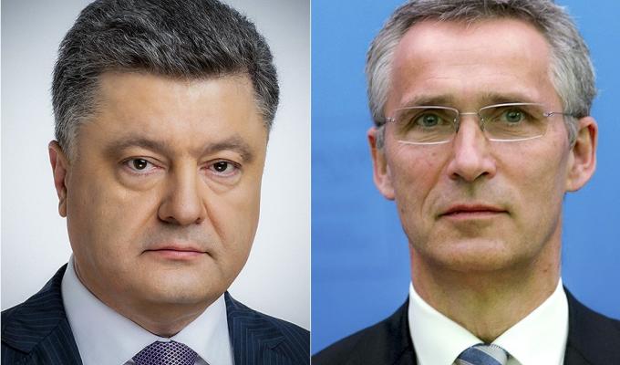 Порошенко і Столтенберг домовилися про термінове скликання надзвичайного засідання Комісії Україна-НАТО
